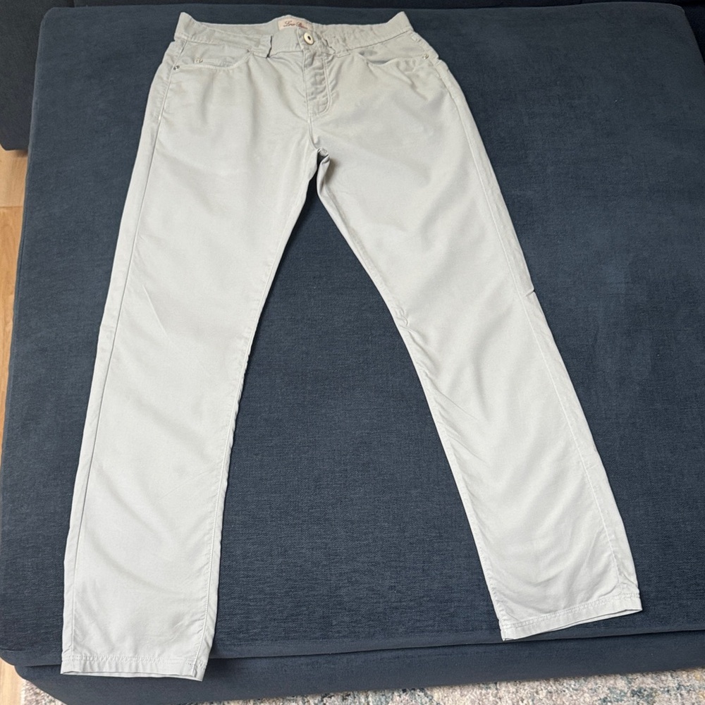 Loro Piana light gray “slim fit” 5 pocket pant